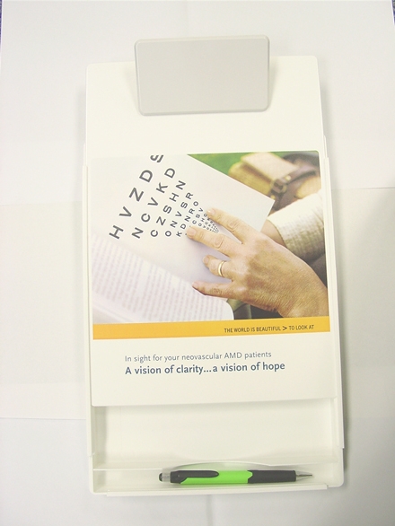 Letter Size Clipboard w/ Storage Box & Square Plastic Clip 2