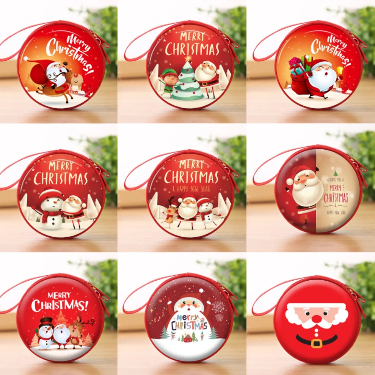 Christmas Coin Bag Mini Wallet Purse 4