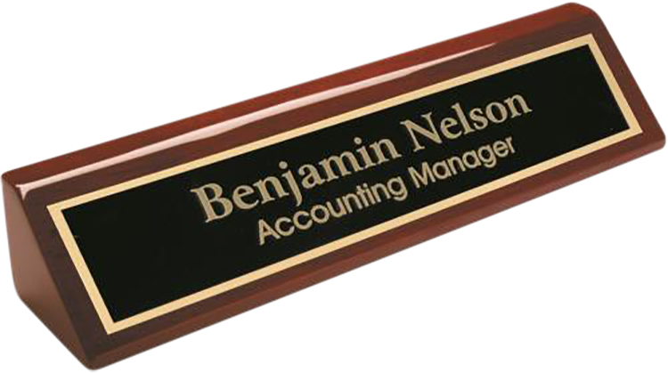 Roma Desk Name Wedge 4