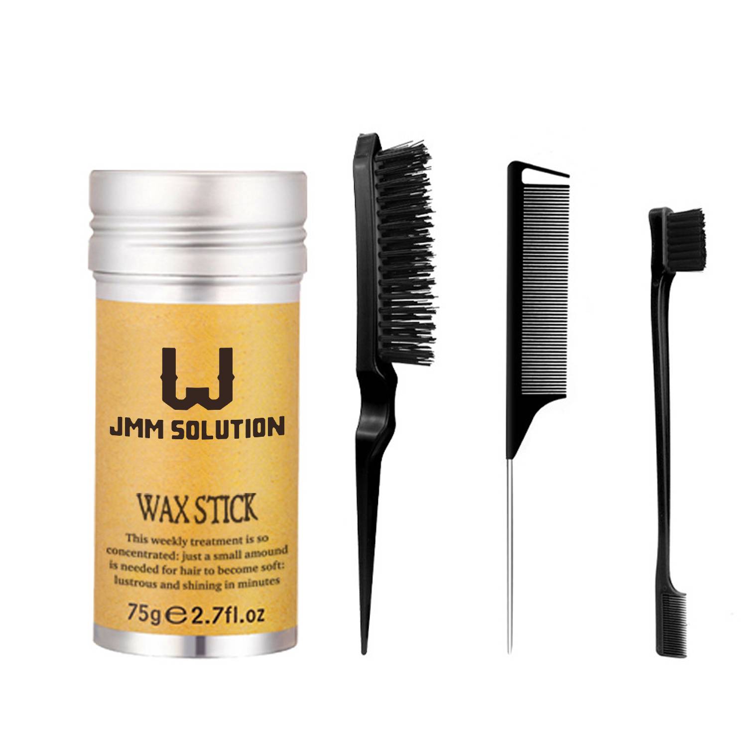 Hair Wax Stick w/ 3 Styling Combs Set 2