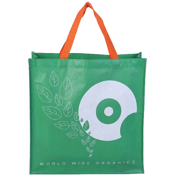 Waterproof RPET Laminated Shopping Bag -15.8 " x 6 " x 15.8" 4