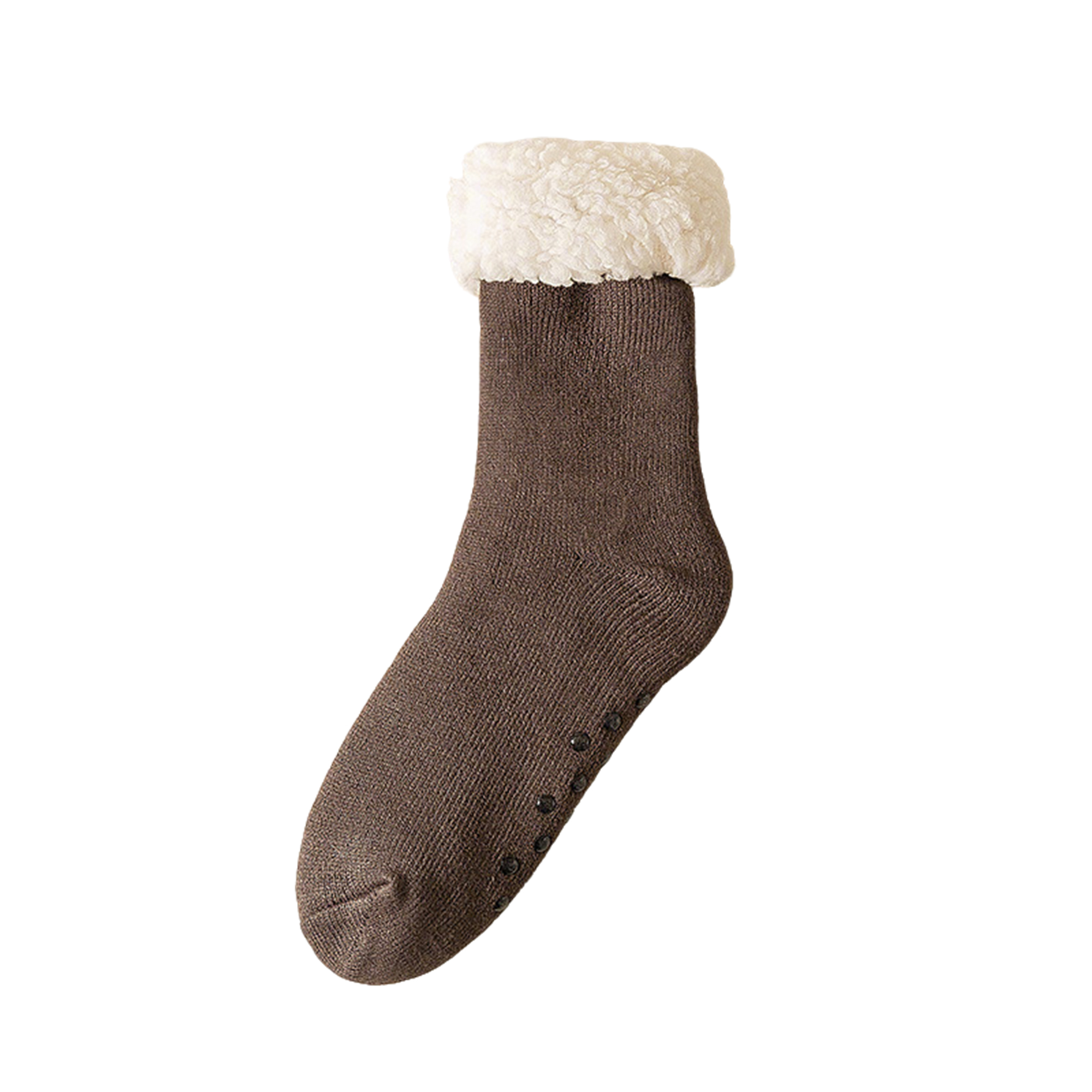 Thick Fleece Lined Slipper Sock 7.87" Length x 8.66" Width 8