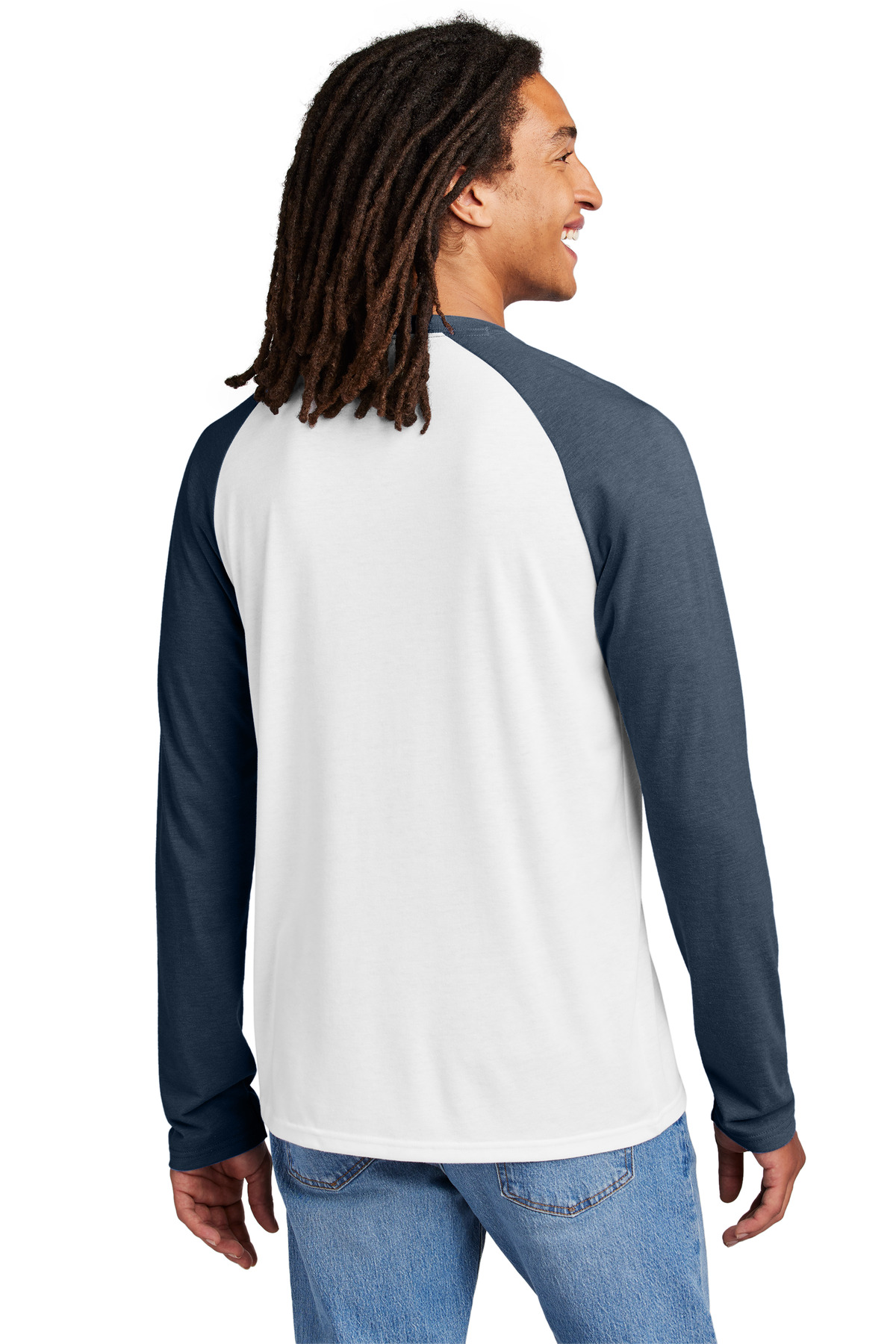 Allmade Unisex Tri-Blend Long Sleeve Colorblock Raglan AL6009 16