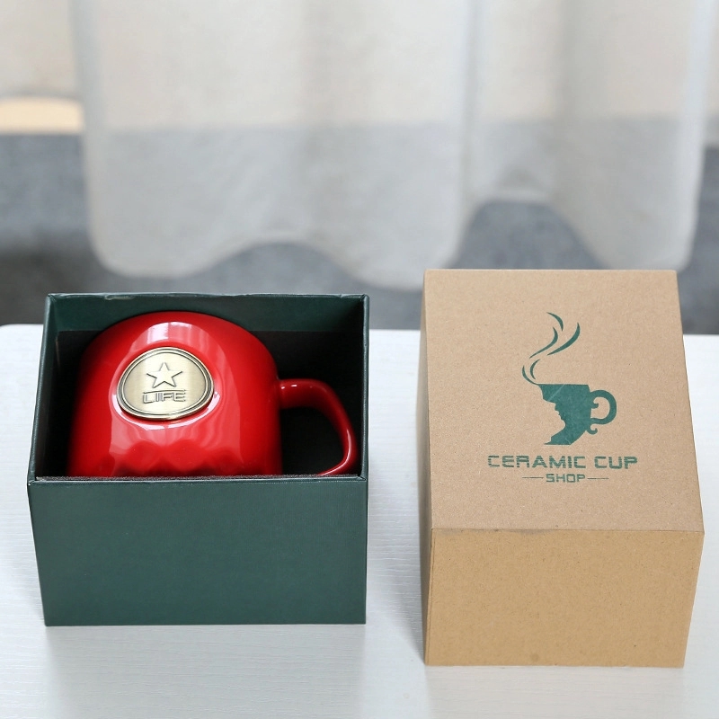 Ceramic Coffee Mug With Lid and Spoon 8