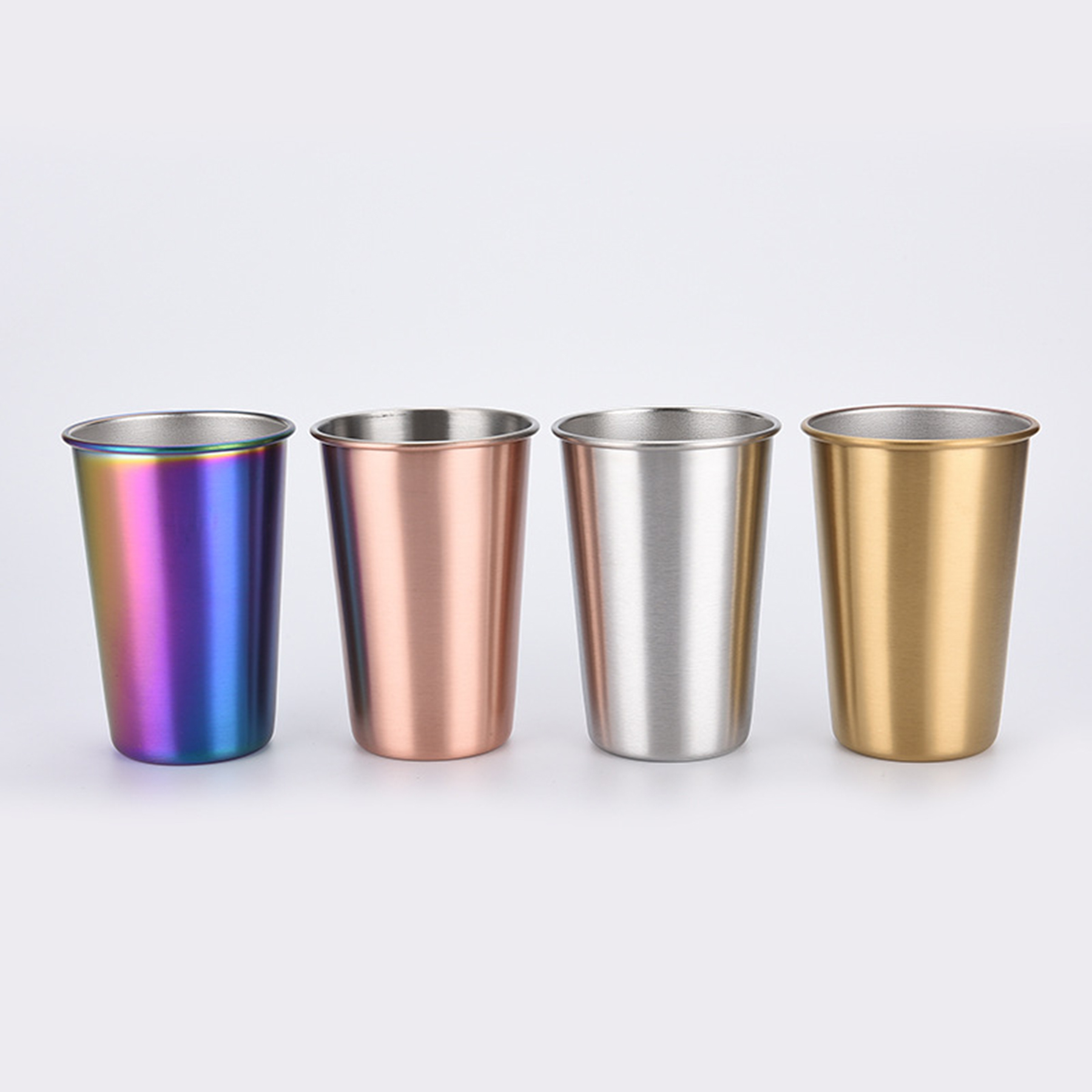 12 Oz. Single Wall Stainless Steel Cold Water Drinking Cup 2