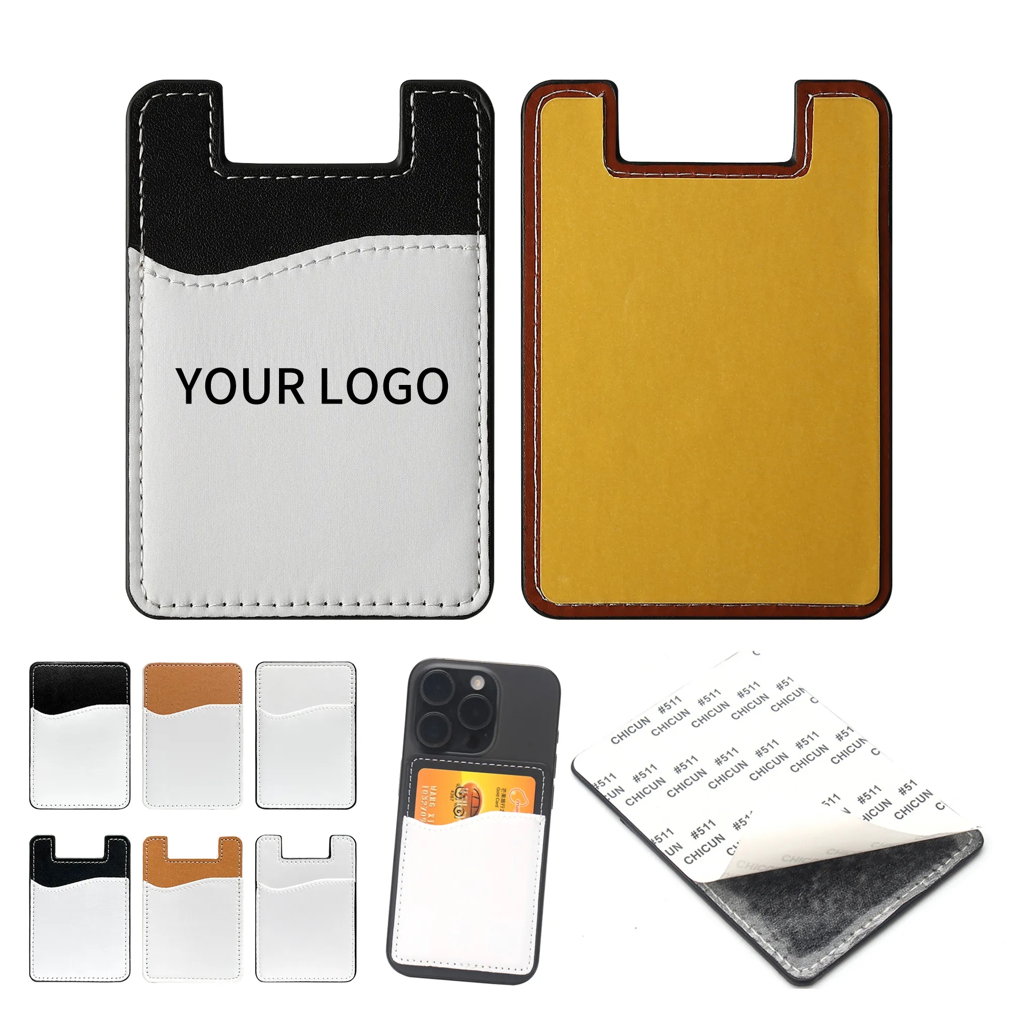 Cell Phone Leather Card Holder 3