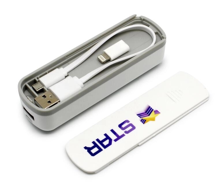 Power bank kit with build-in cable and USB drive in a travel 3