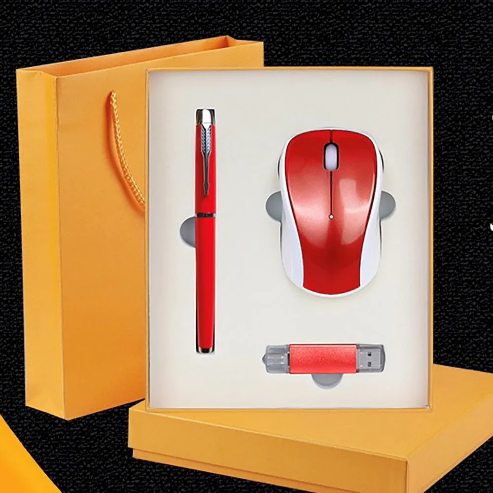Custom Luxury Gift Set, USB Drive, Mouse, and Pen 7