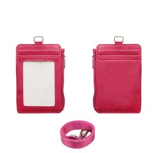 PU Leather Card Holder With Zip Pocket 19