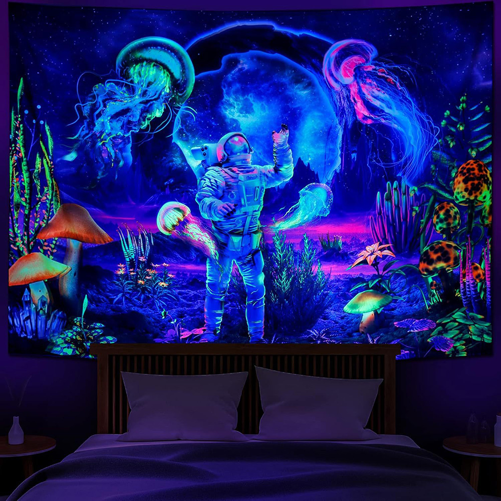 Fluorescence Wall Hanging Fabric Tapestry 5