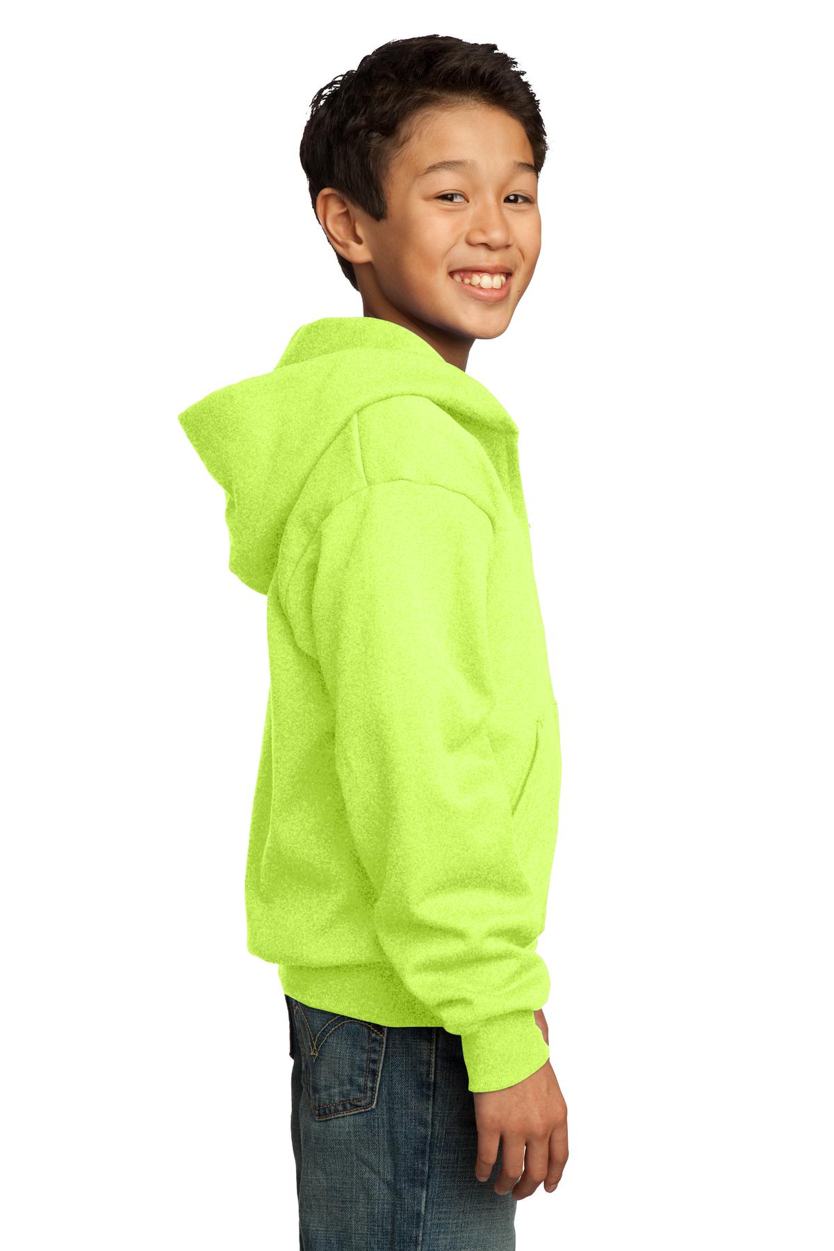 Port & Company® Youth Core Fleece Full-Zip Hooded Sweatshirt 87