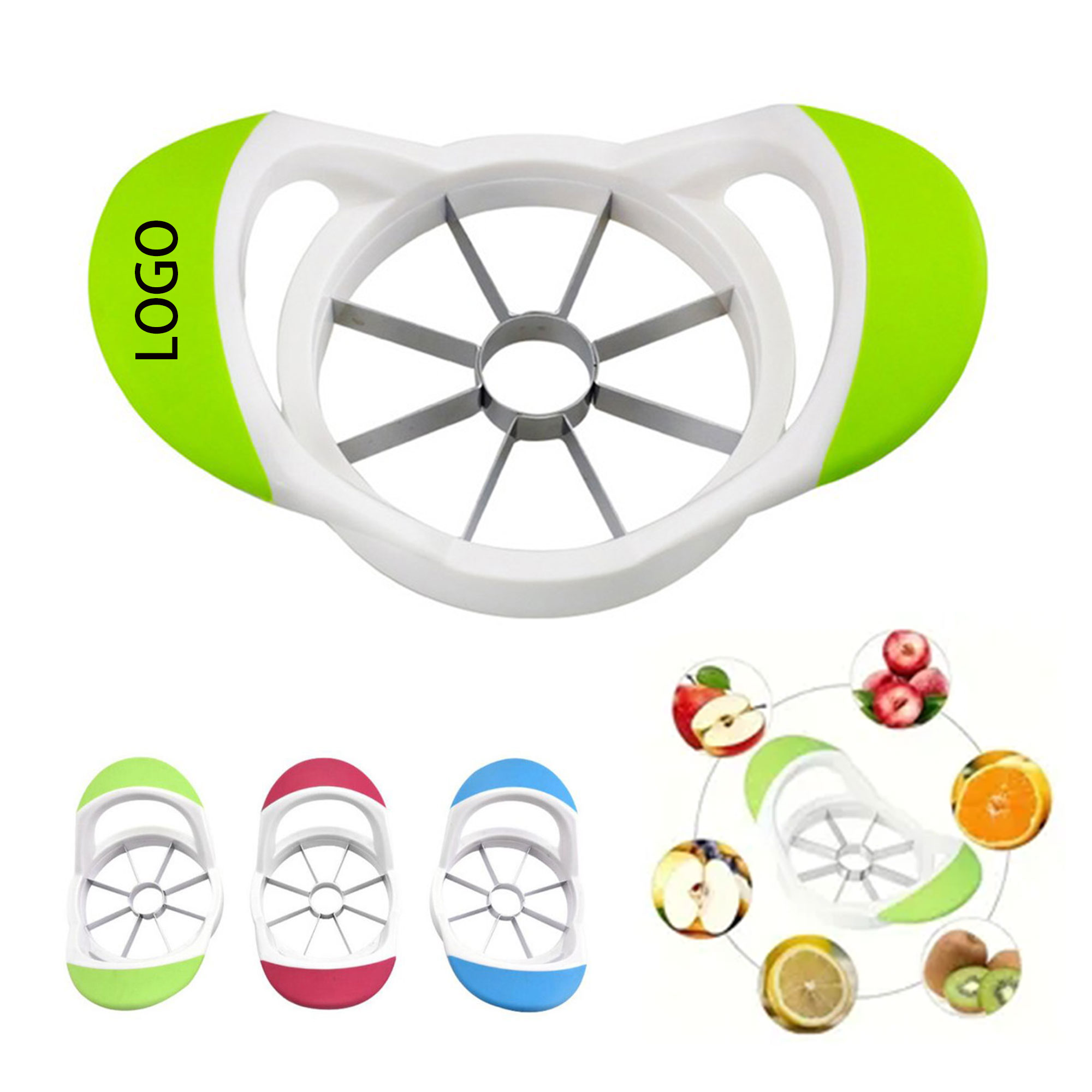 Stainless Steel Fruit Cutters Corer Easy Grip Slicer 2