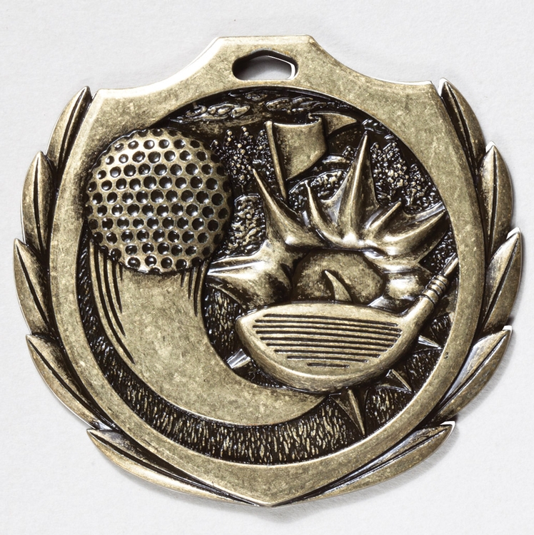 Golf Burst Medal 2 1/4" 2
