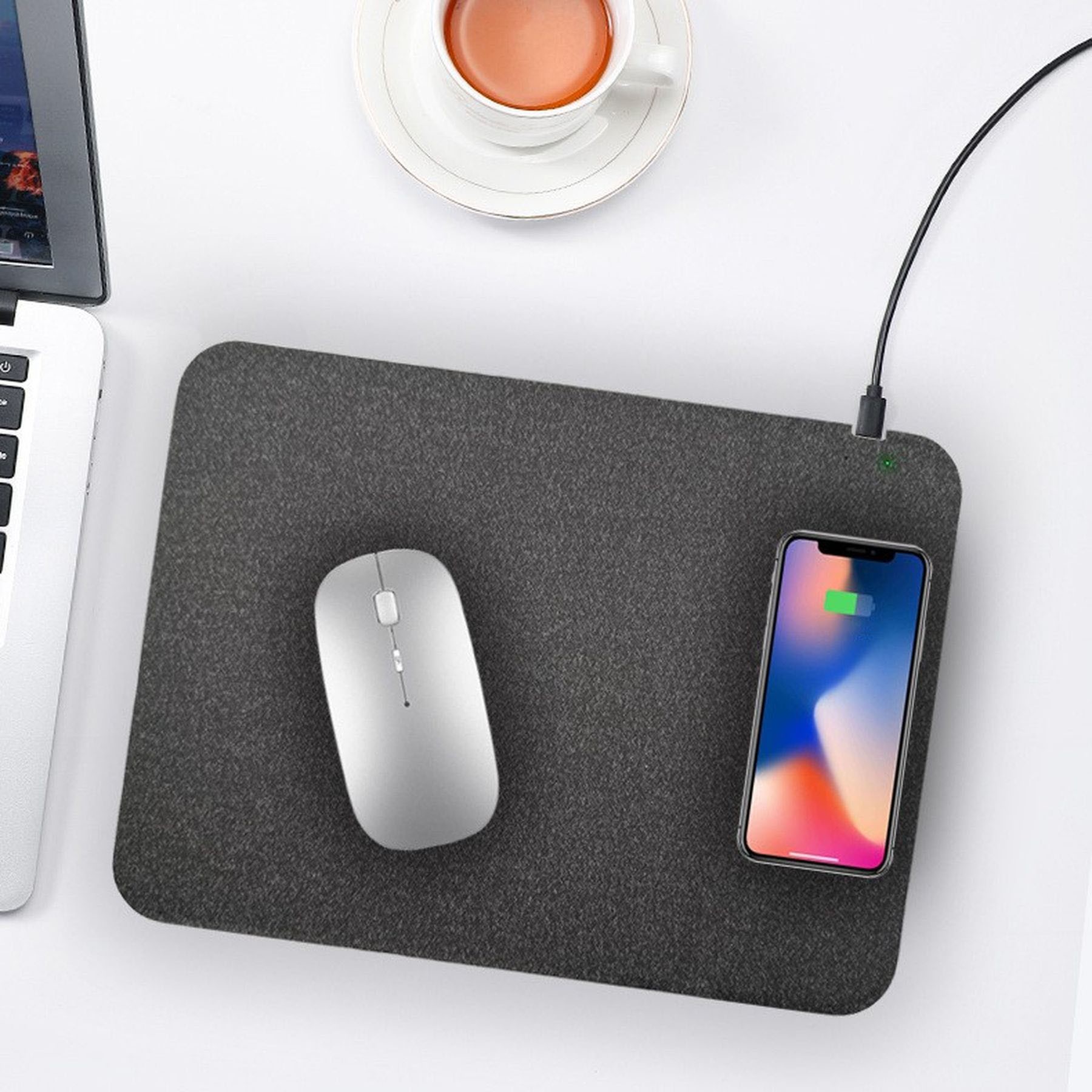 2 In 1 Mouse Pad With 15W Wireless Charger 3