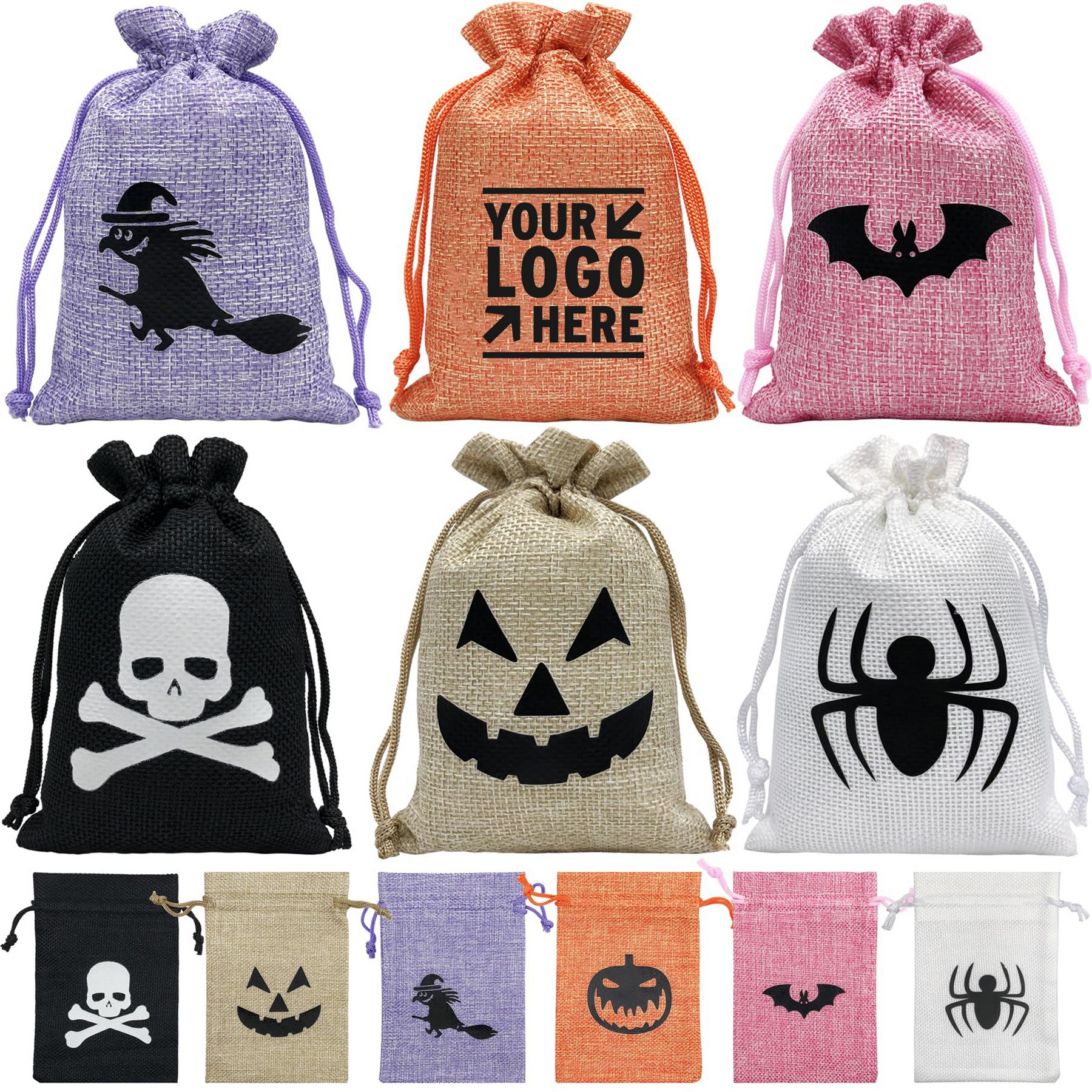 Halloween Burlap Gift Bag
