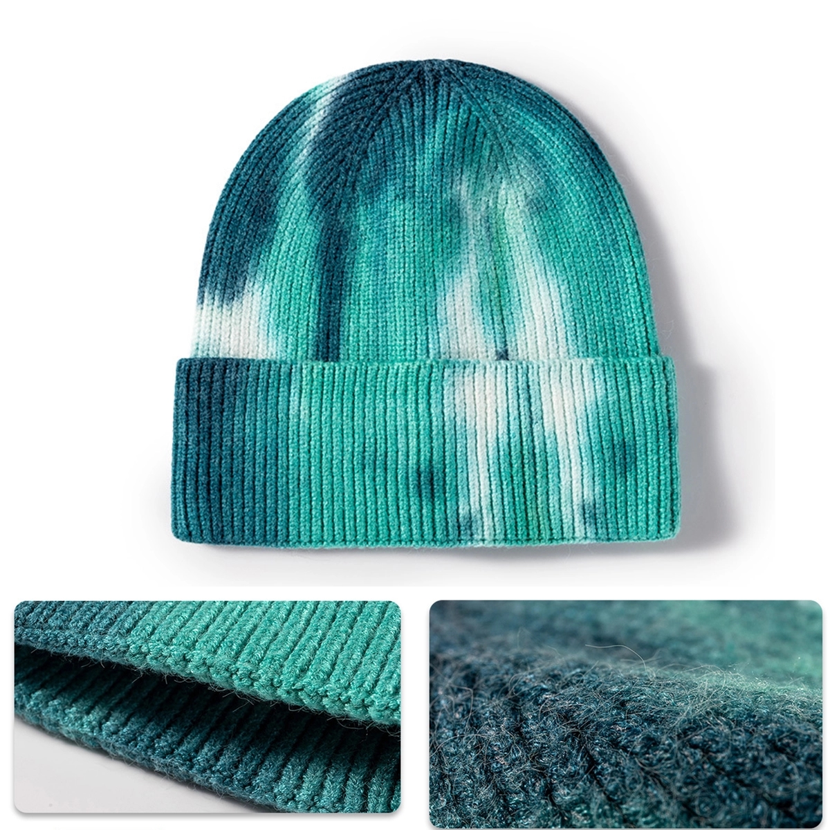 Winter Warm Knitted Hat Tie-Dye 4