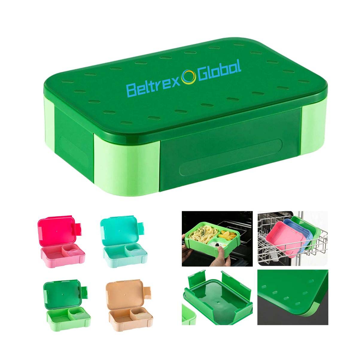 Safe PP Kids Lunch Box with Secure Lock Lid 7