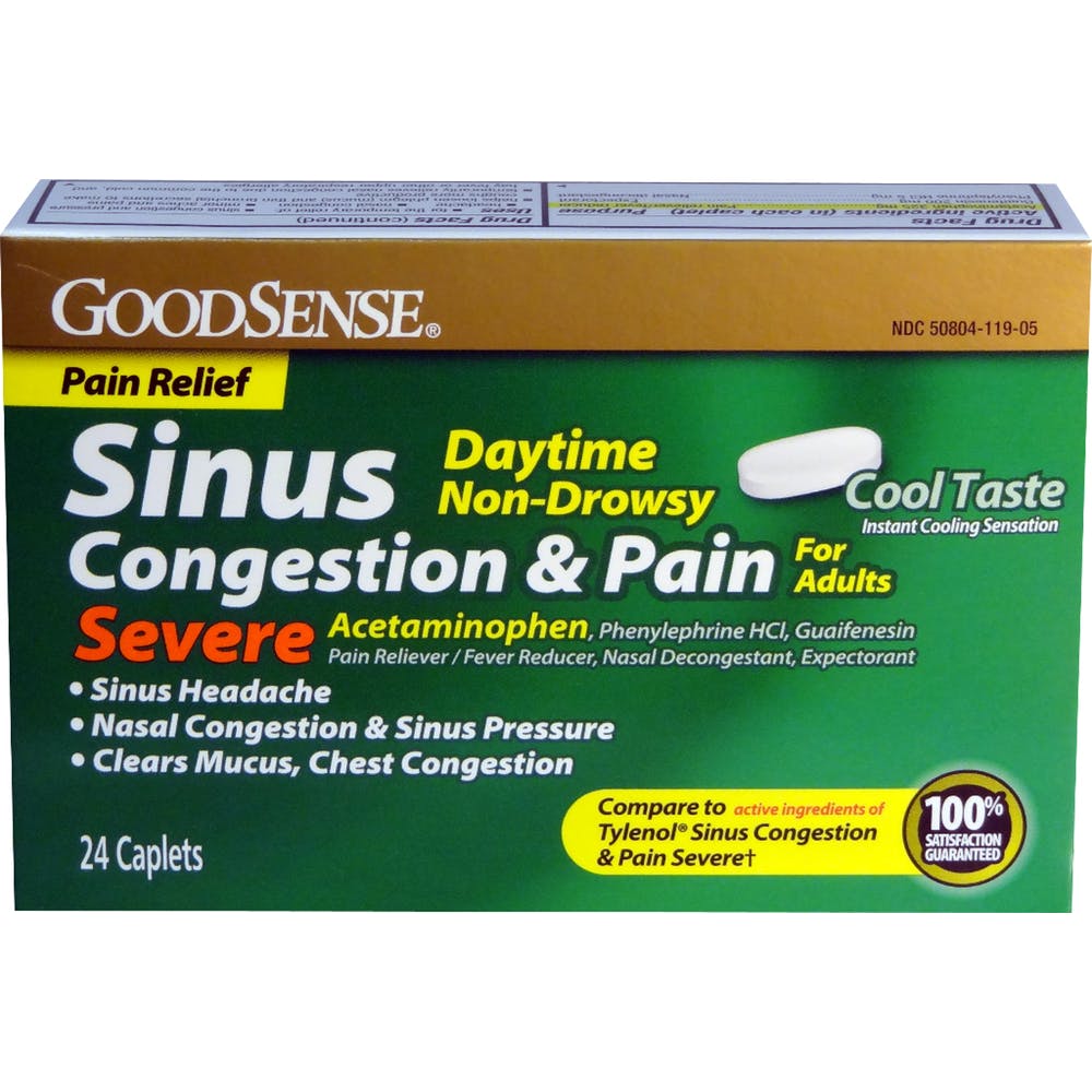 Sinus Severe Caplets - 24 Pack Non-Drowsy 2