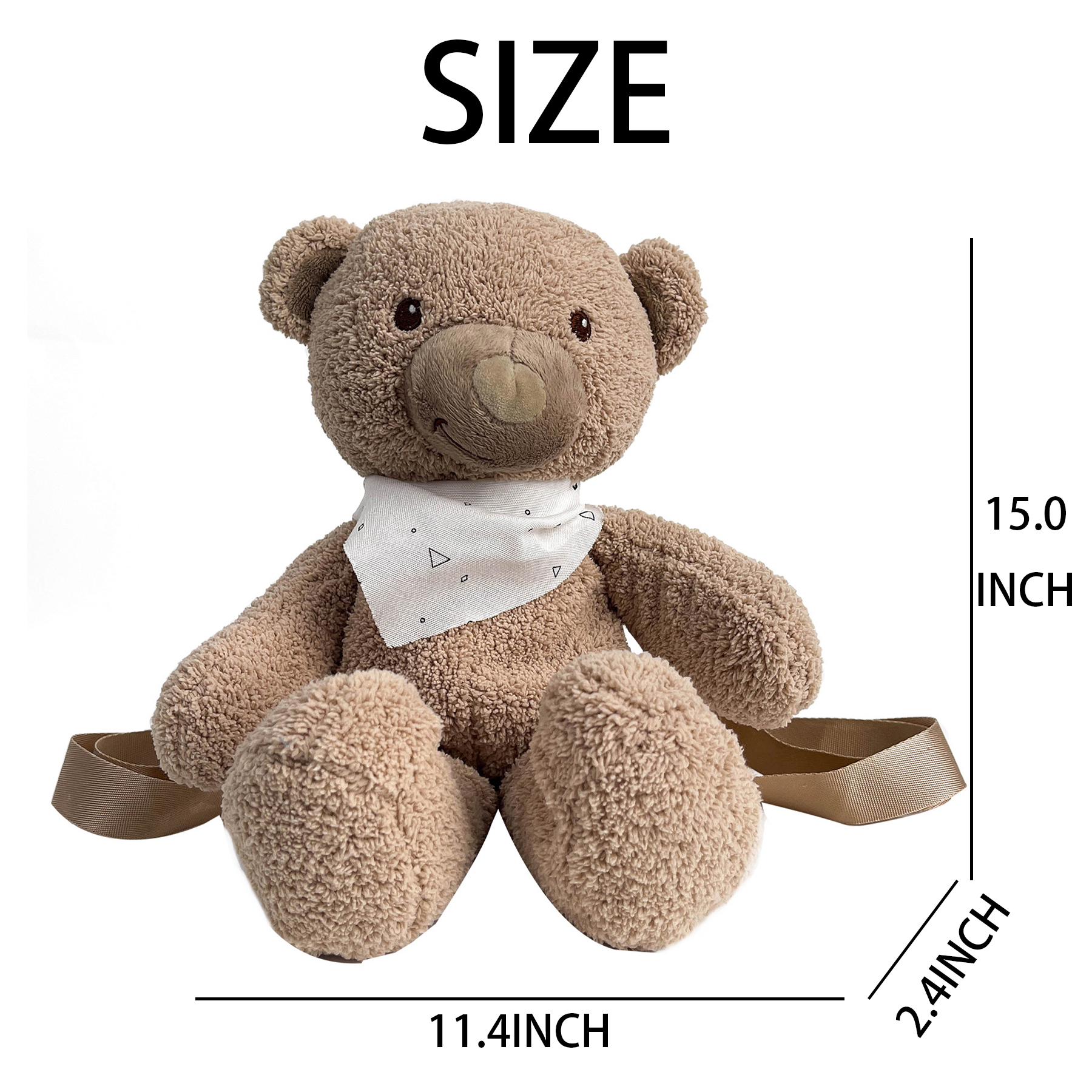 Cotton Cute teddy bear plush doll backpack 7