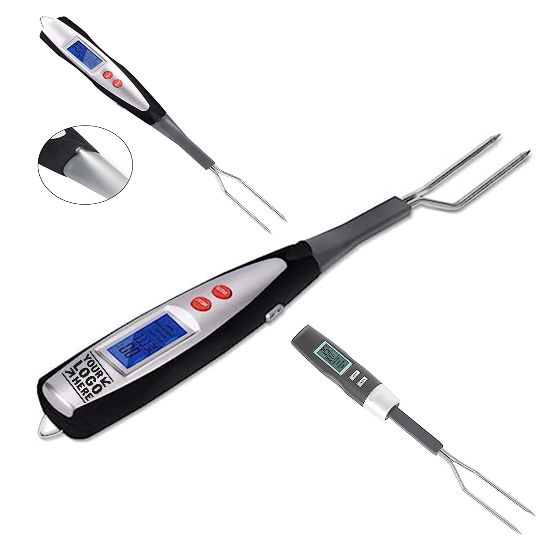 Meat Thermometer Digital Food Thermometer with Electronic Ready Alarm 2