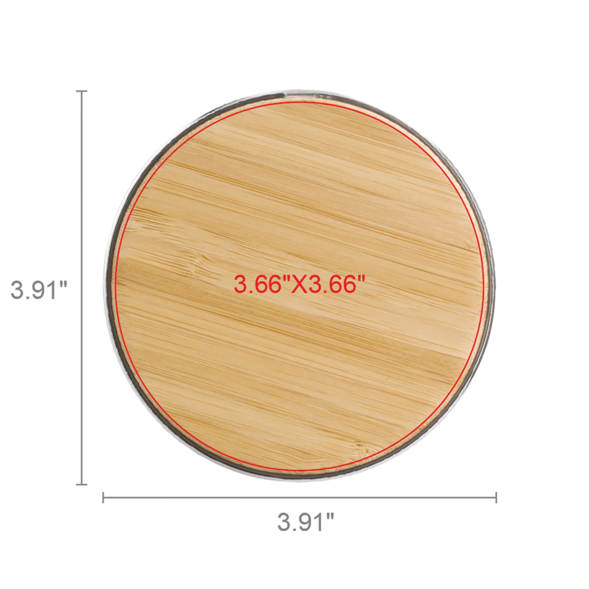 Chayes Bamboo 15W Wireless Charge Pad 3