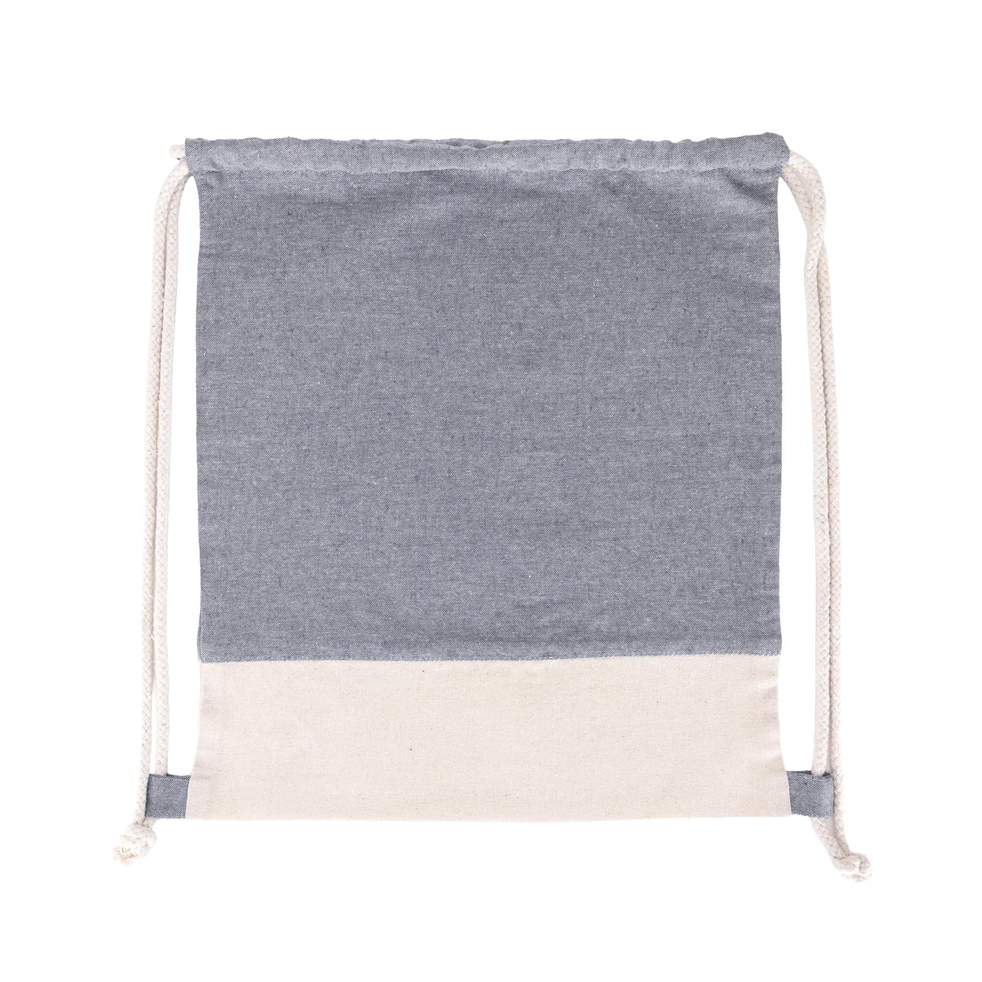 TwinTone Recycled Cotton Drawstring Bag 5