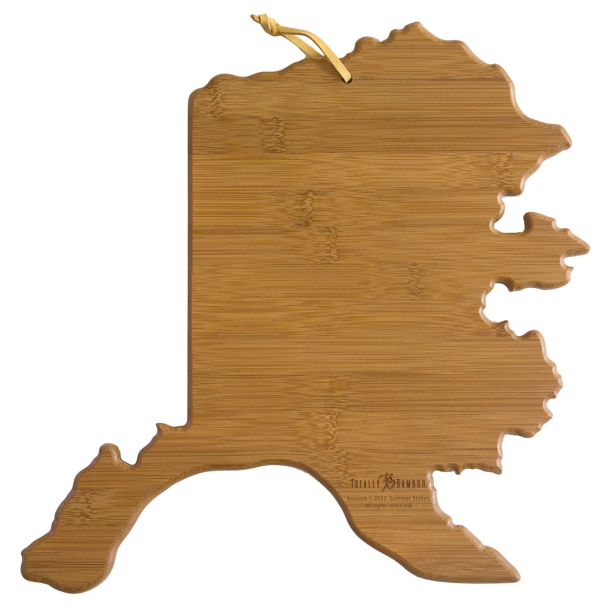 Alaska State Shaped Serving and Cutting Board with Artwork by Summer Stokes 6