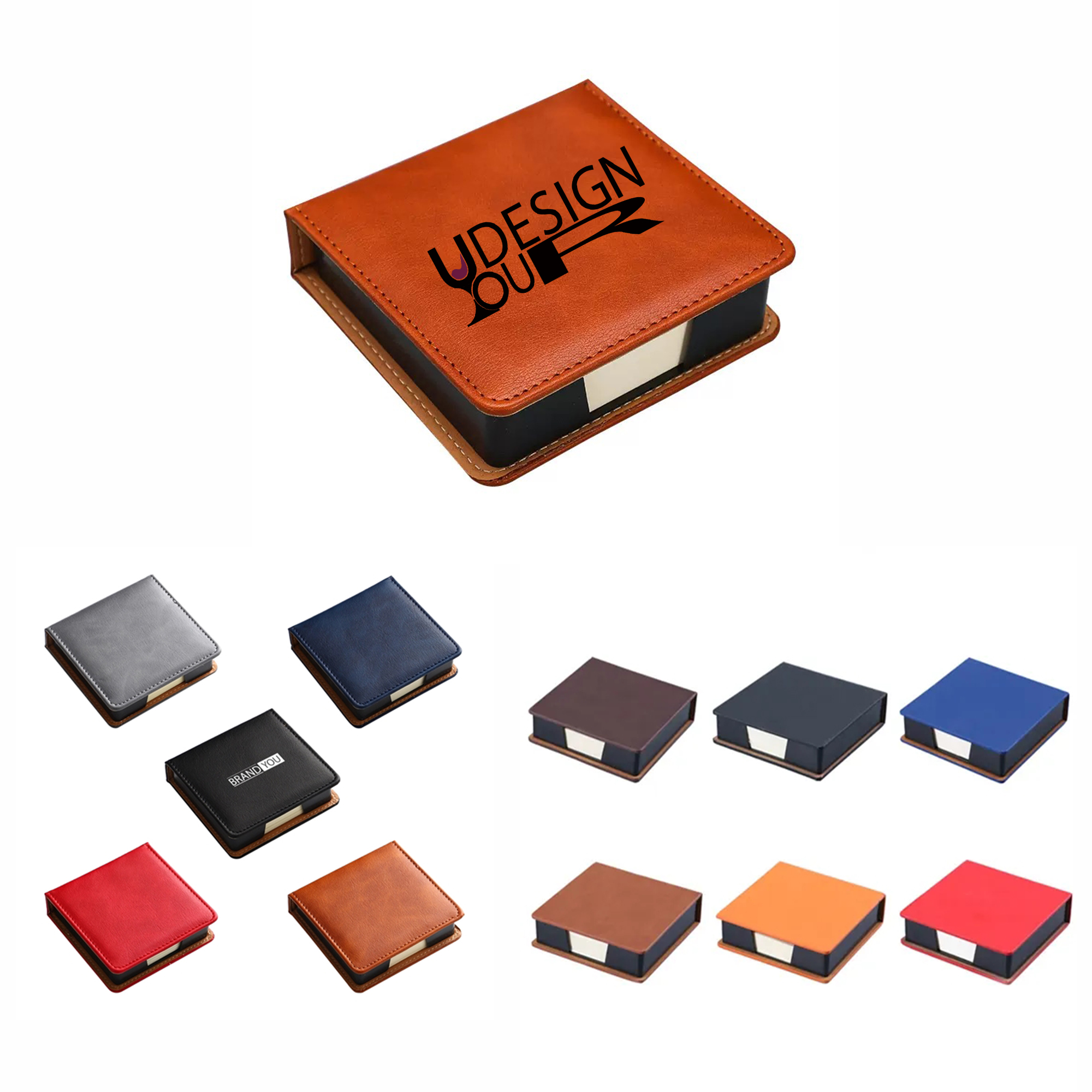 Deluxe Acrylic PU Leather Memo Set MOQ 50pcs 2