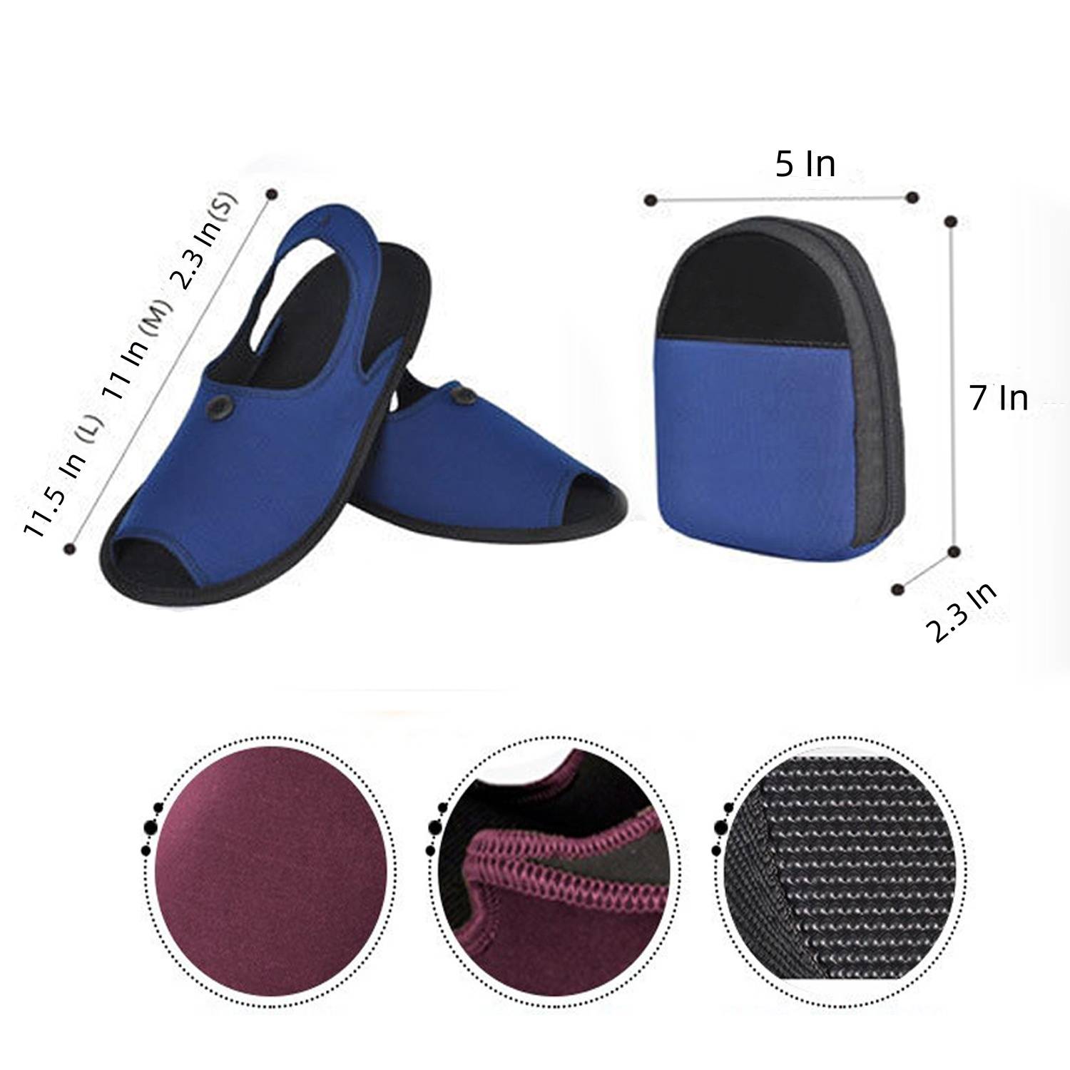 Foldable Portable Slippers for Spa Travel Hotel/Home beach 7