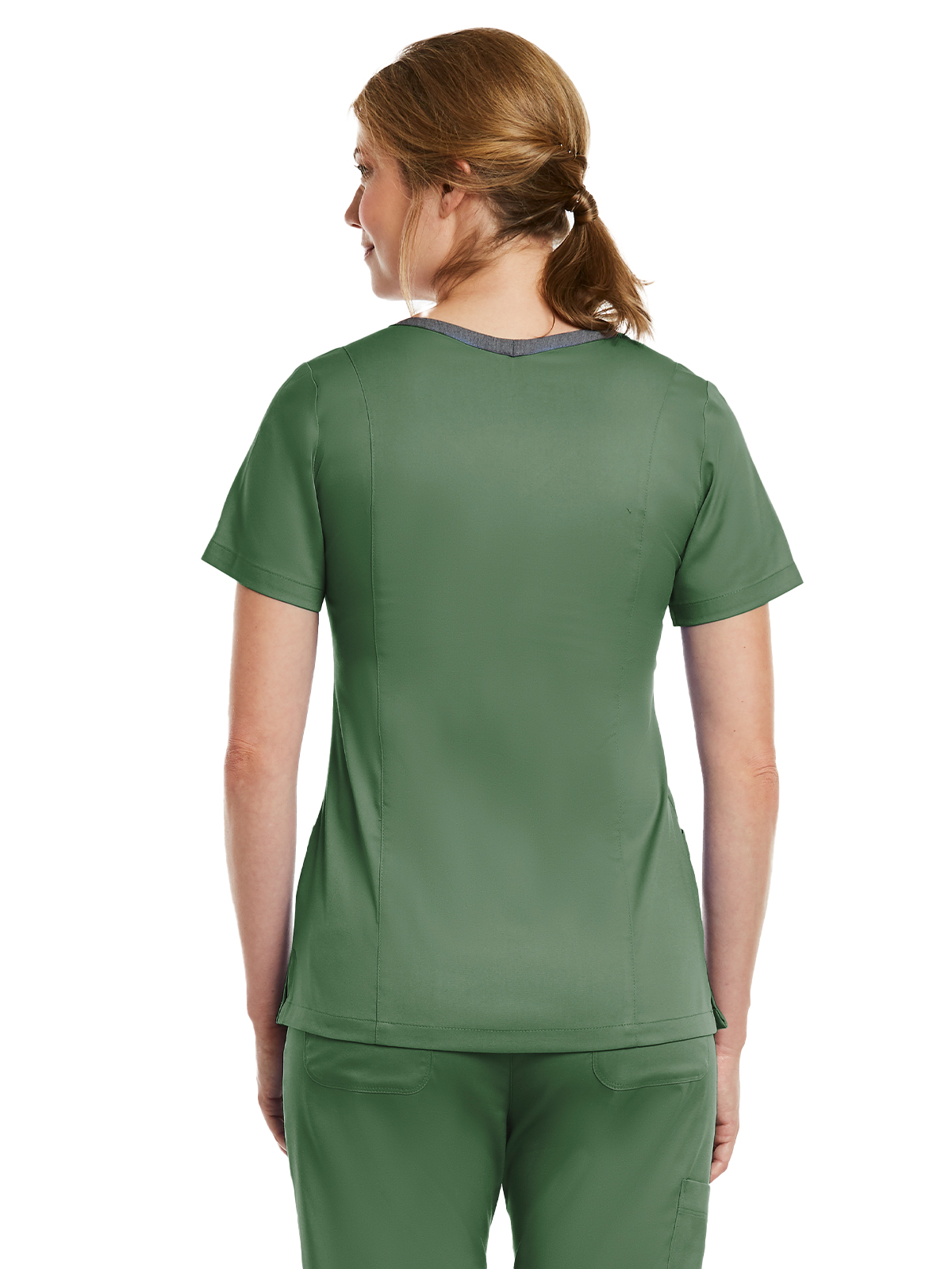 Maevn - Matrix - Women's Three-Pocket Heather Neck Band Top 11