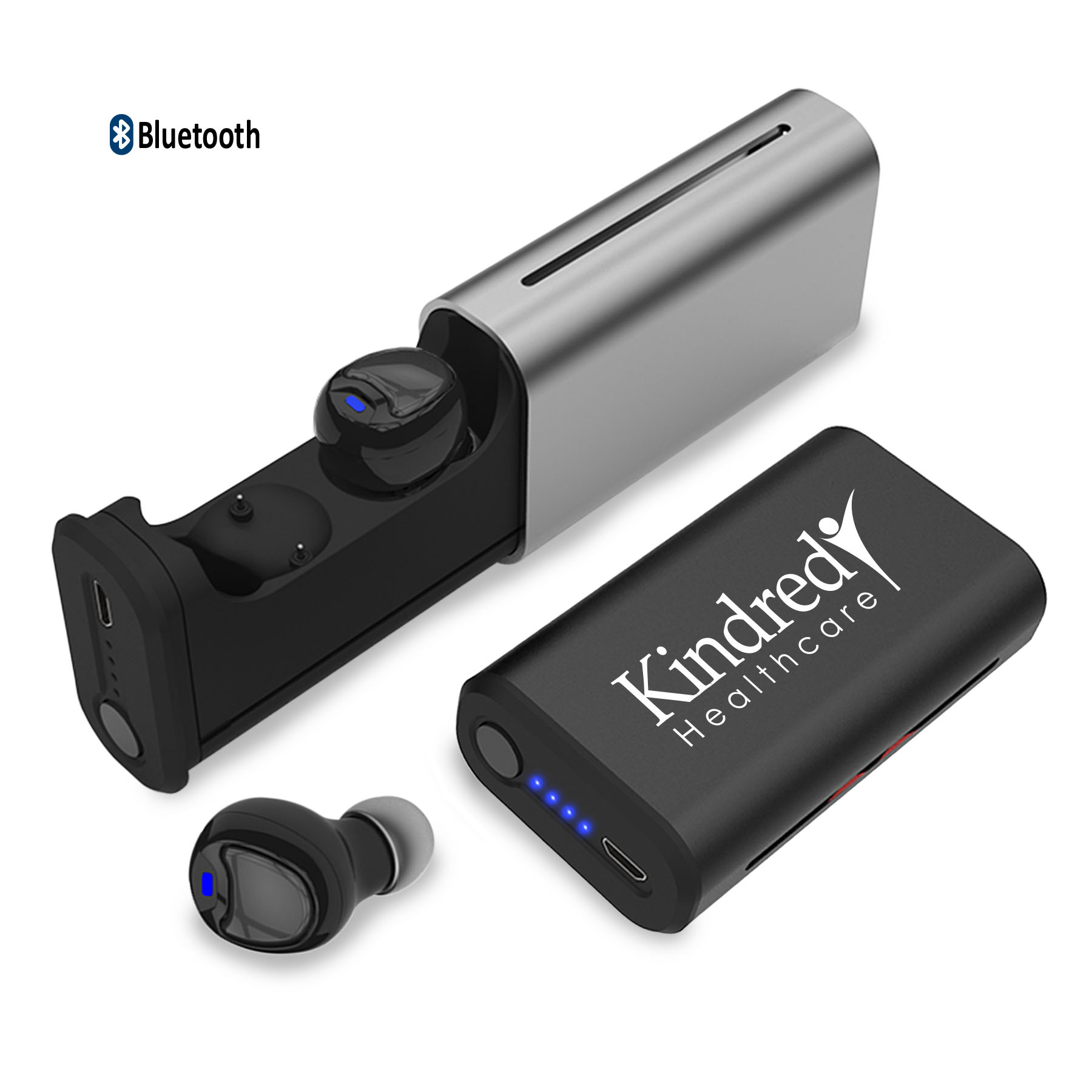 Wireless TWS in-ear earbuds with Wireless Charging Case - Close out 3