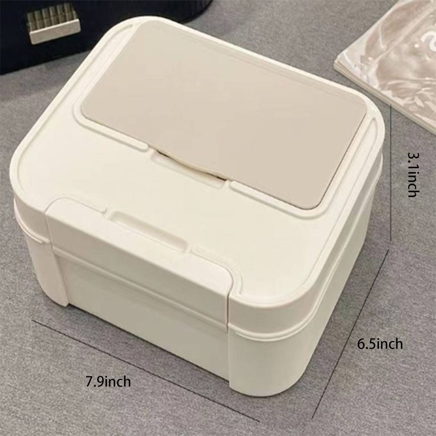 Multifunctional plastic student stationery storage box 1