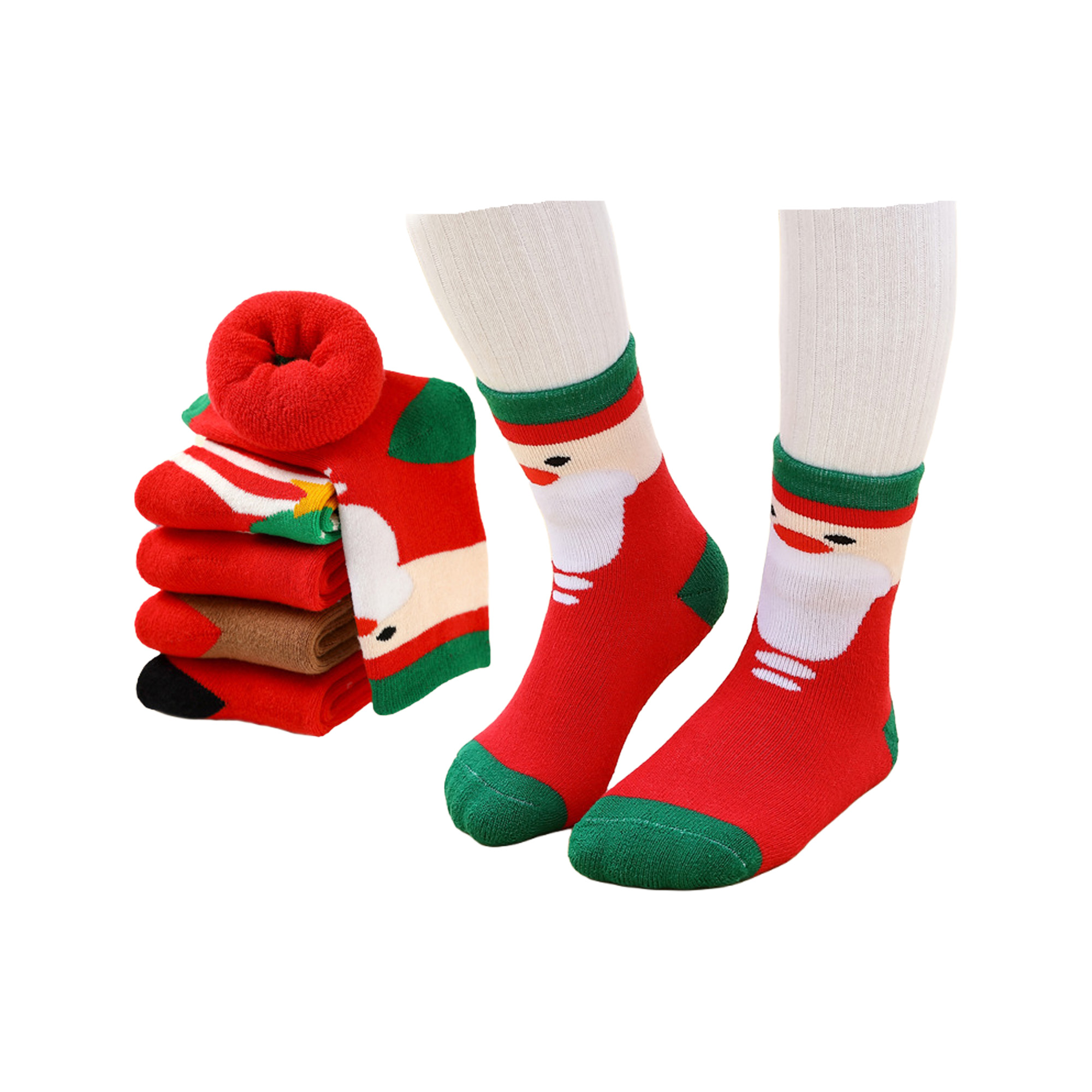 Cotton Children's Warm Christmas Socks 12