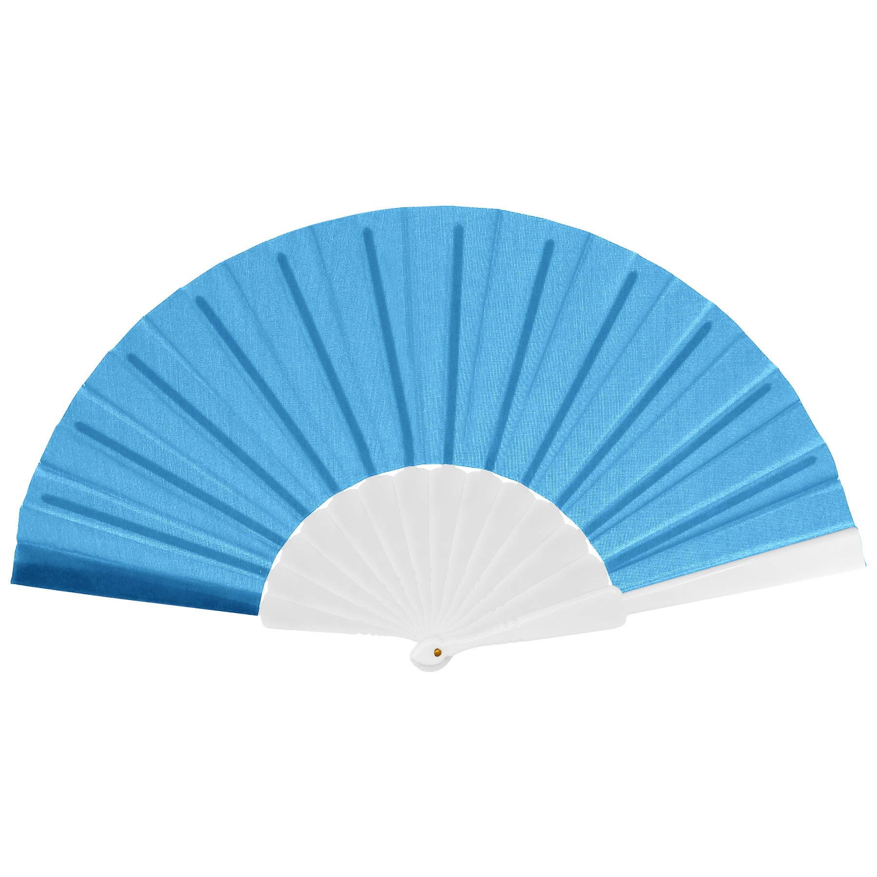 Full-color Folding Polyester Fans With Plastic Handle 15