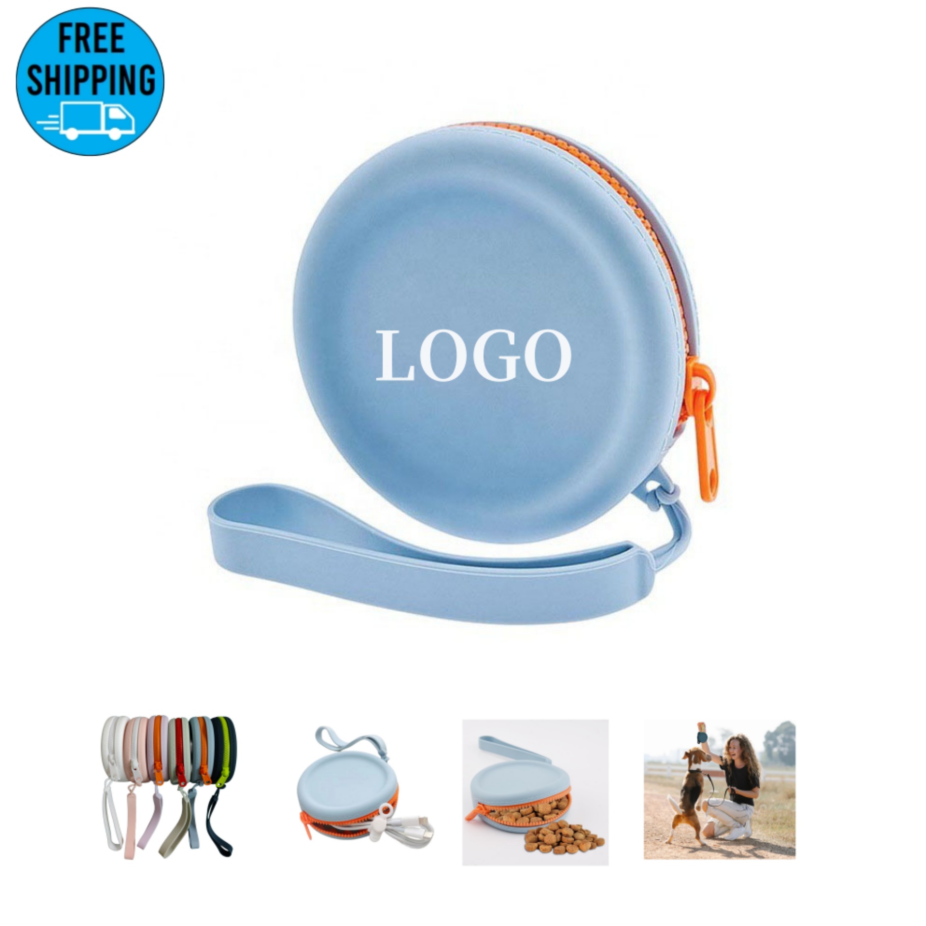 Mini Silicone Storage Bag Round Coin Purse Key Wallet 2