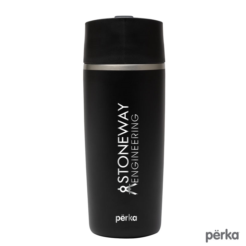 Perka® Macchiato 12 oz. Double Wall Coffee/Tea Press Tumbler 15
