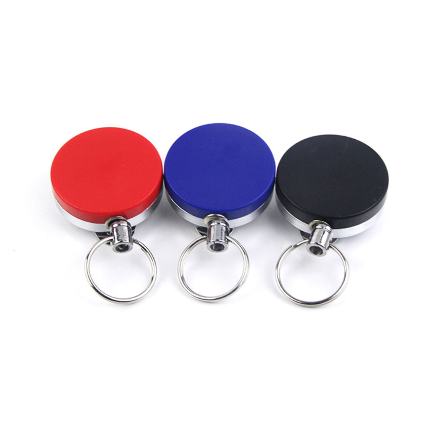 Front Side Plastic Back Side Metal Badge Reel w/ Belt Clip 3