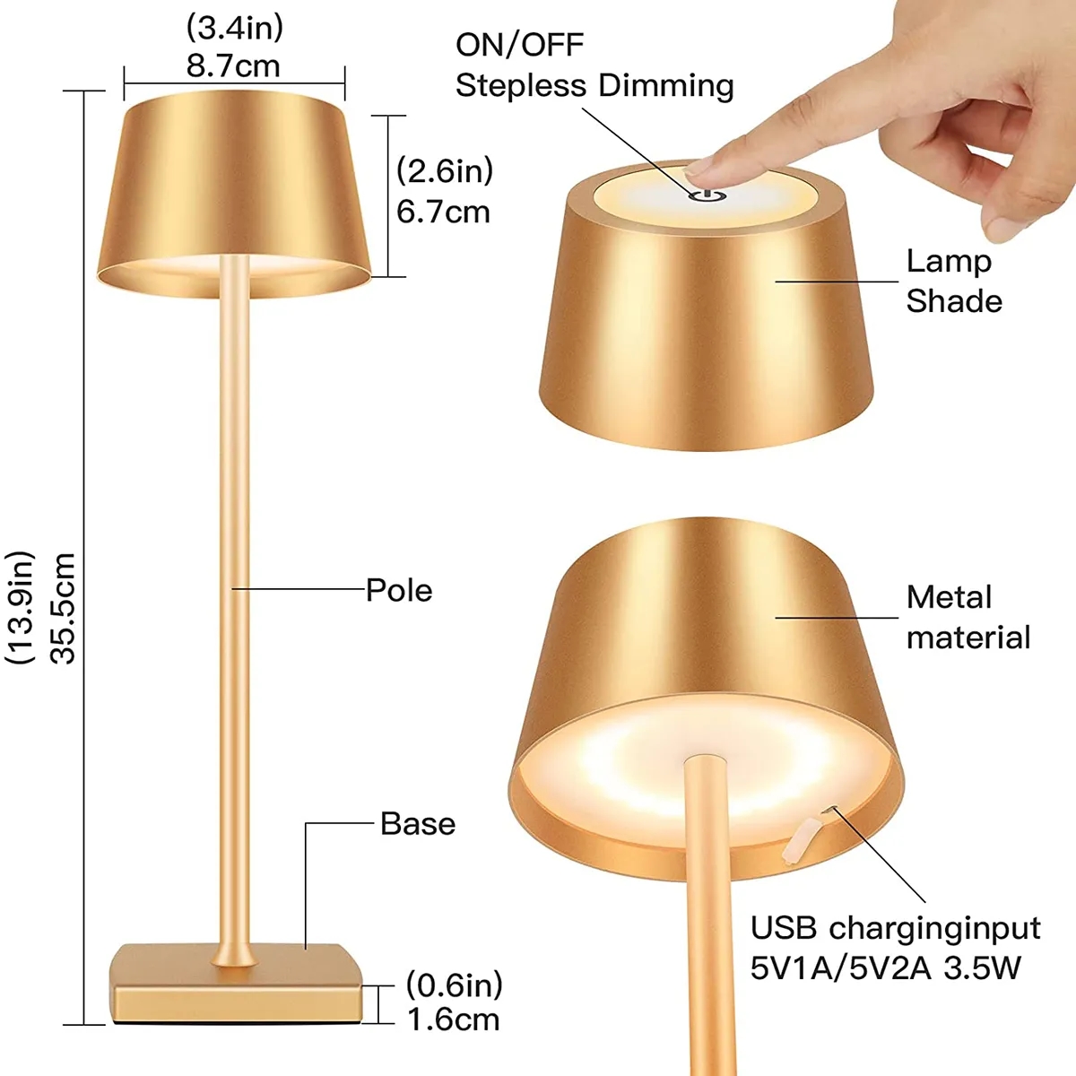 Premium Desk Lamp Outdoor Waterproof 3
