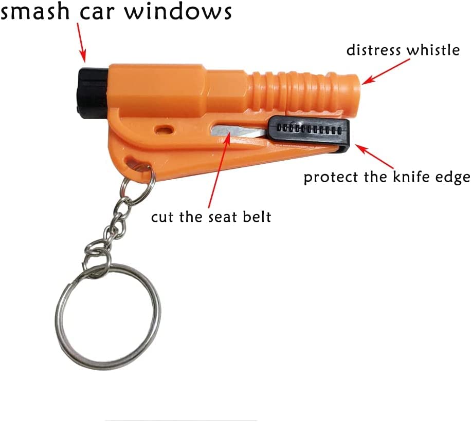 3 In 1 Emergency Car Escape Hammer Key Chain 3