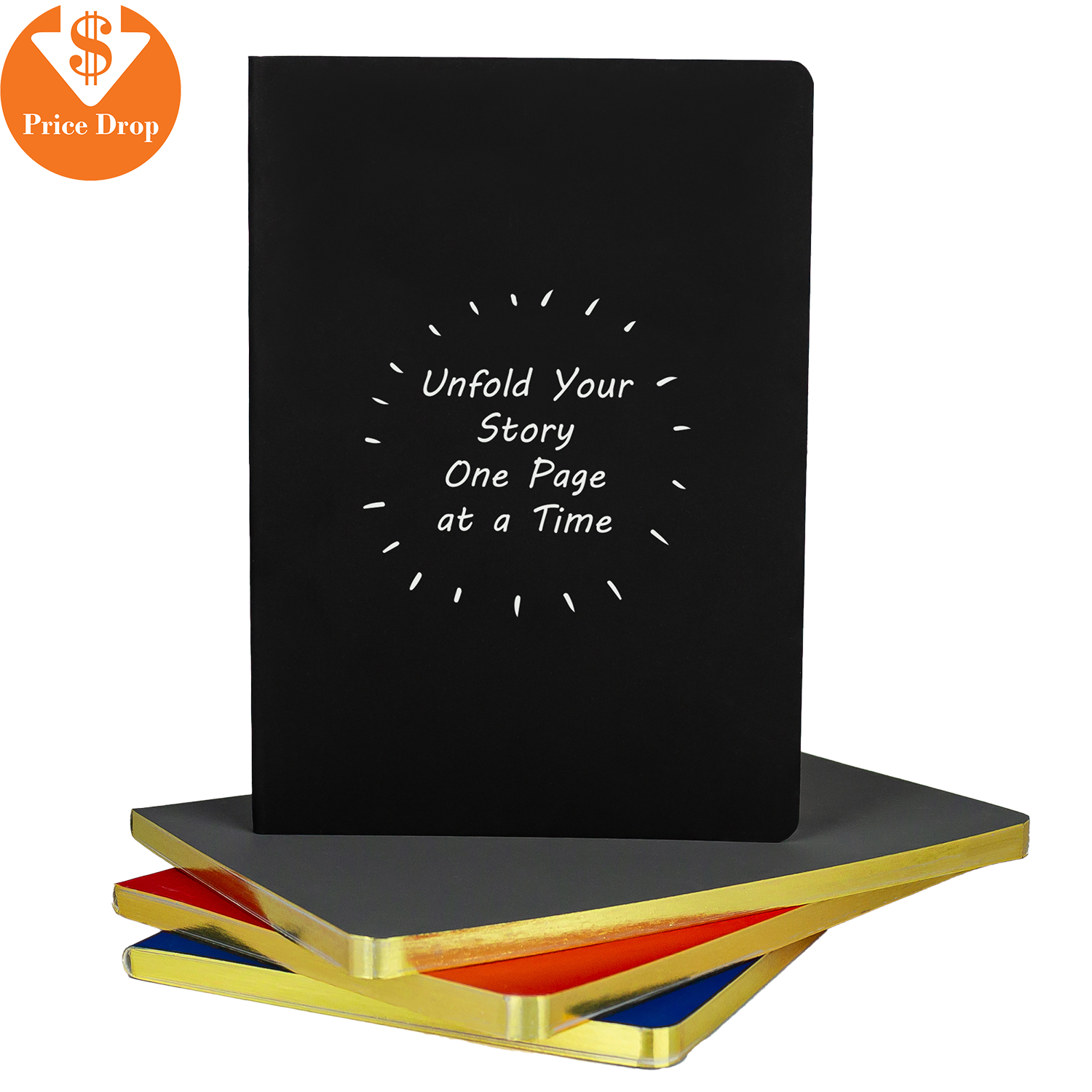 Starlight 5" X 7" Gold Edge Notebook 2