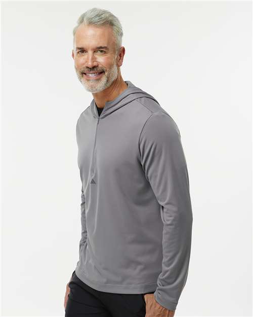Men's Lightweight Quarter-Zip Hooded Pullover - A596, custom hoodie or sweatshirt with logo imprint 36