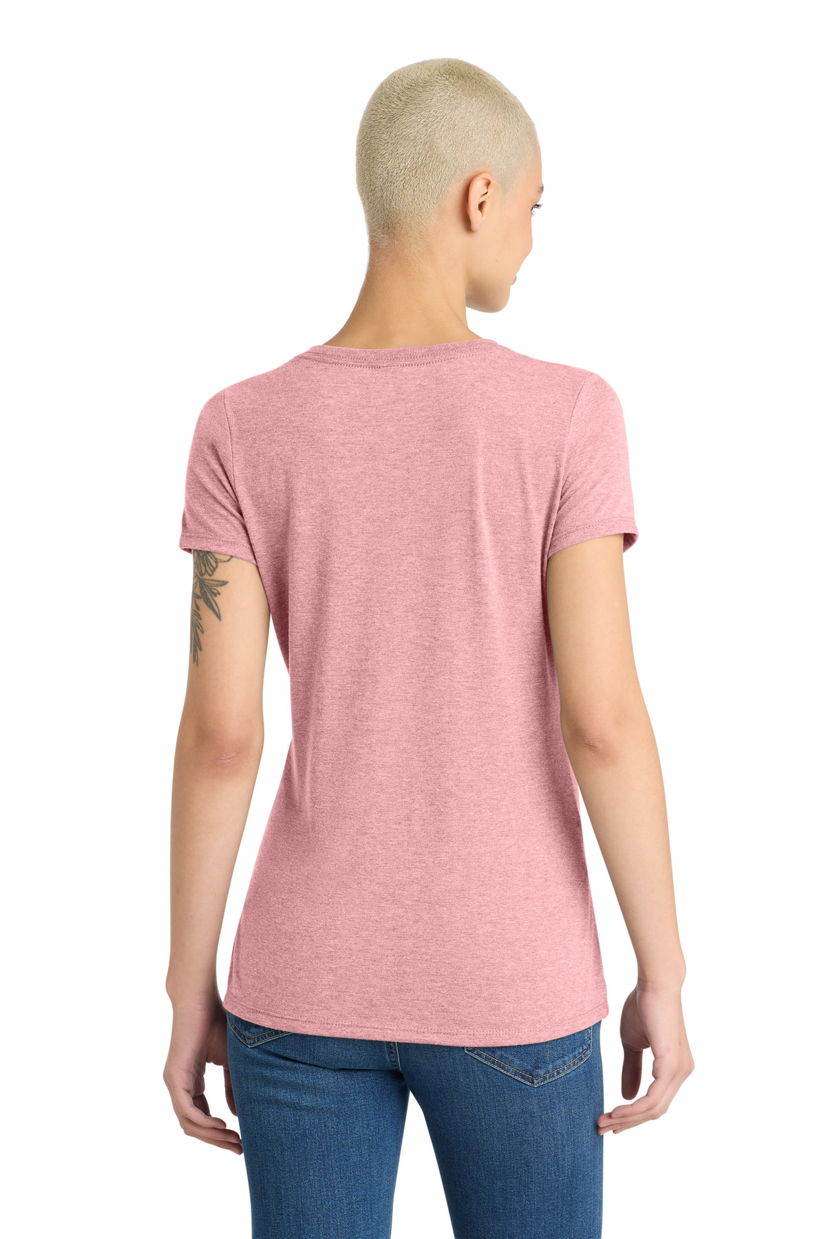 District Women's Perfect Tri V-Neck Tee. DM1350L 109