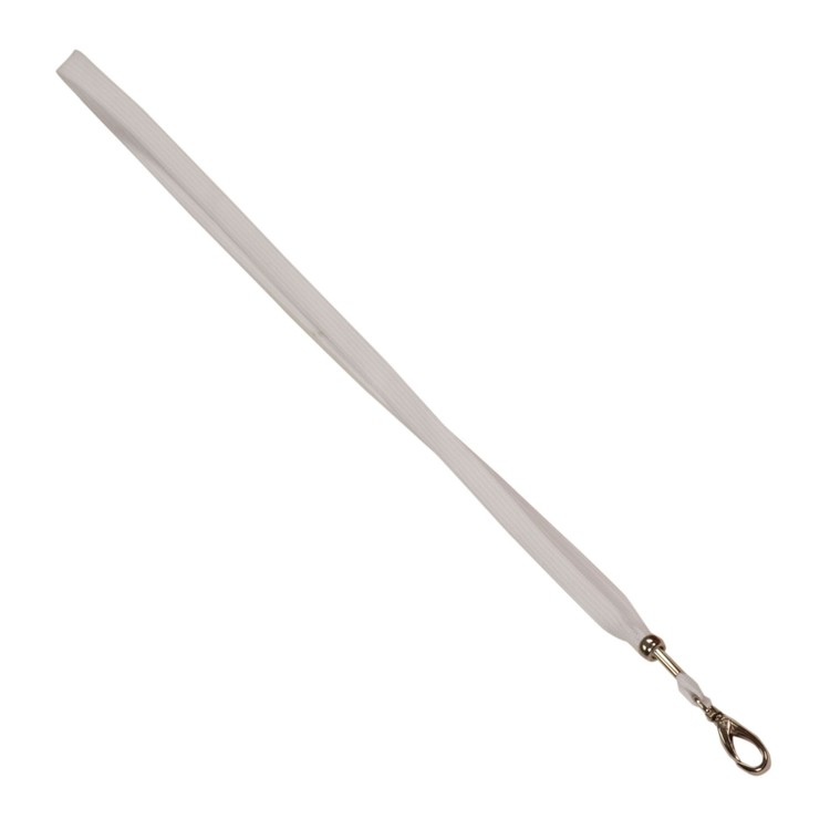 White Lanyard with Hook 1