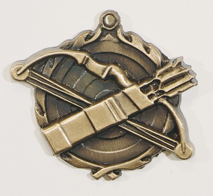 Archery Wreath Medal, 1 3/4" 2