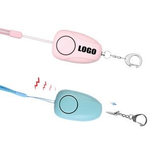 120DB Portable Self Defense Alarm Keychain With Flashlight 14