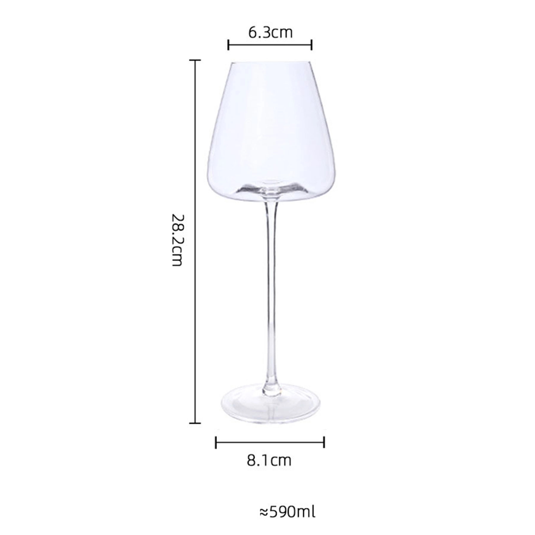 19 oz Wedding Party Crystal Wine Glass 5