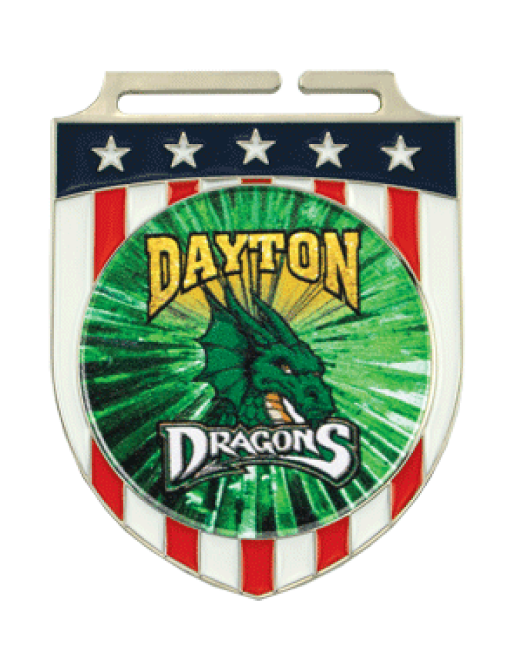 Express Vibraprint™ Patriotic Shield Insert Medallion (2-3/4") 2