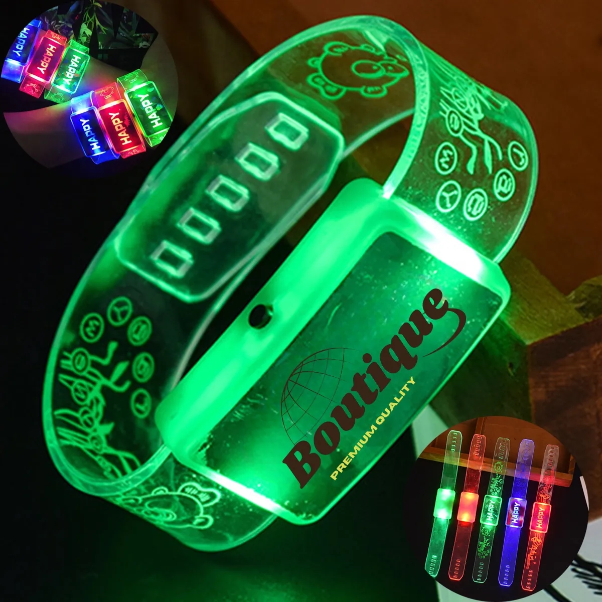 Colorful Luminous Wristband Bracelet Party Gift Toy 7