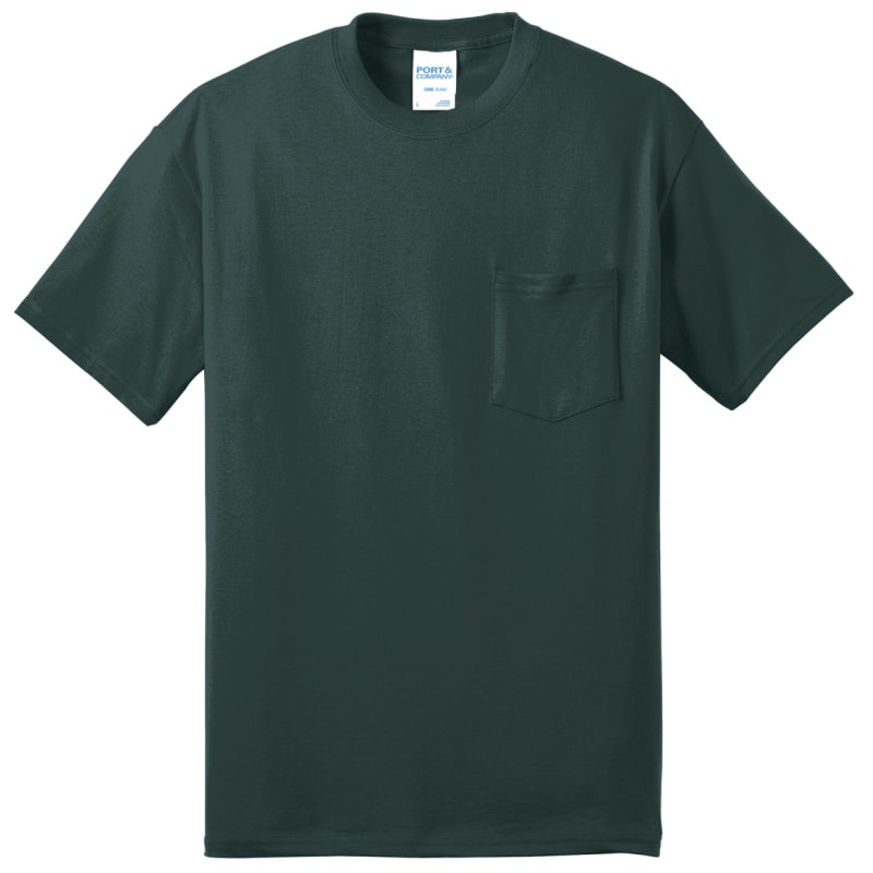 Port & Company Tall Core Blend Pocket Tee. 17
