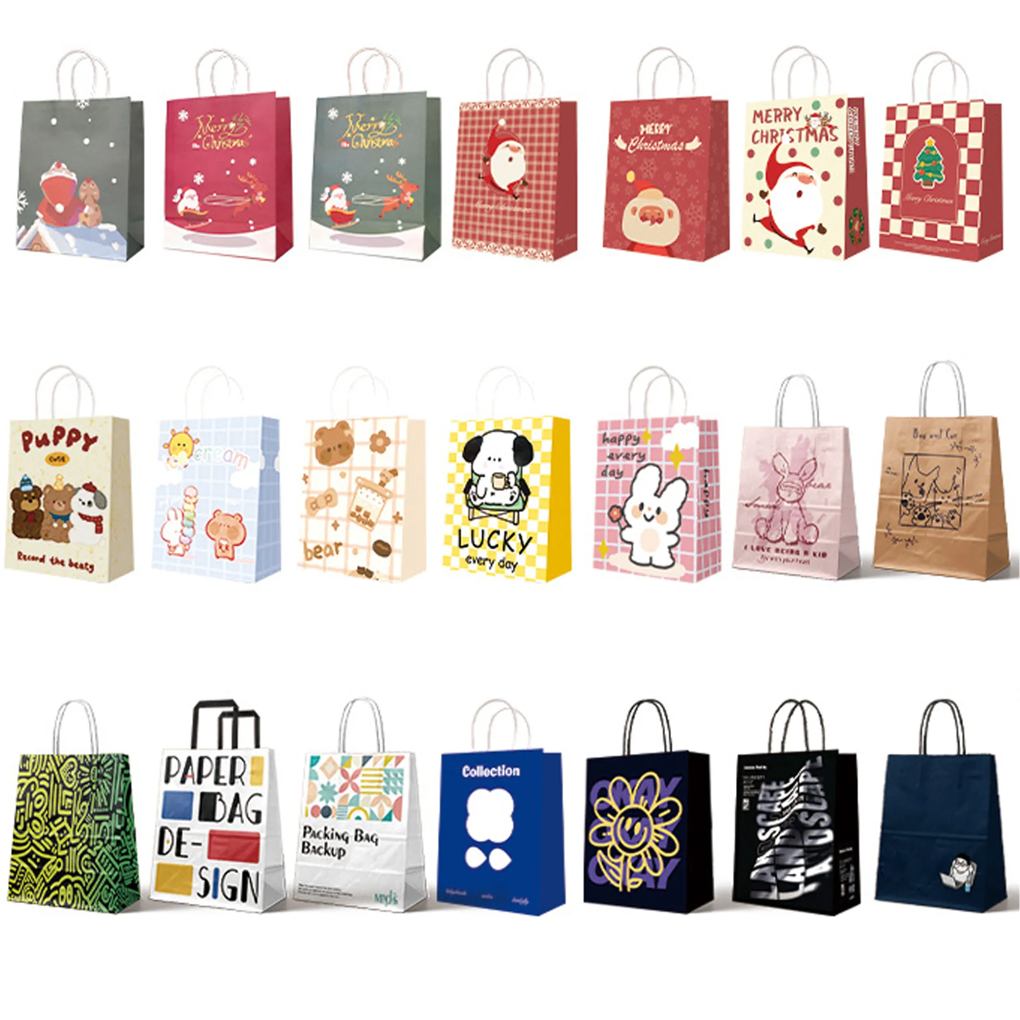 Full-Colors Imprinting Kraft Paper Takeout Bag 2